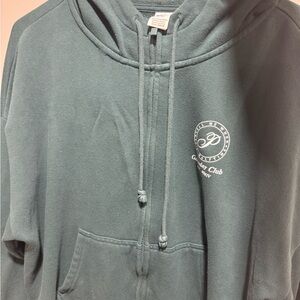 PINK Victoria's Secret Teal Hoodie with Logo
